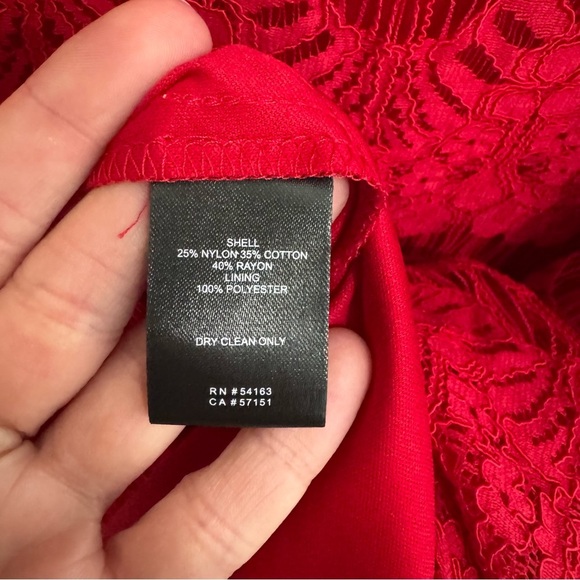 Eliza J Red Lace Mini Dress - Picture 4 of 4